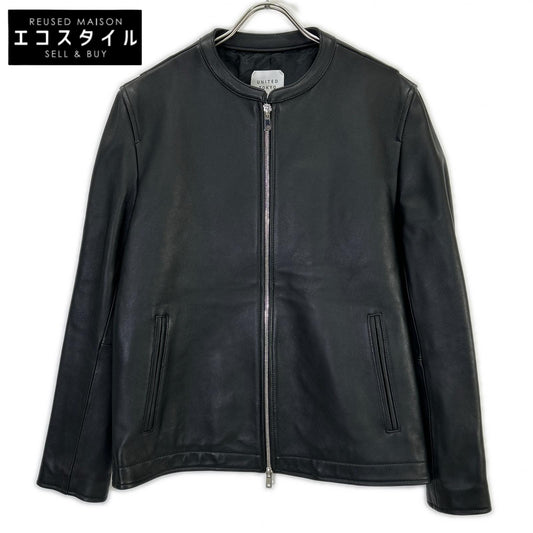 UNITED TOKYO ユナイテッドトウキョウ 133552001 ﾌﾞﾗｯｸ ﾗﾑﾚｻﾞｰ ｼﾝｸﾞﾙﾗｲﾀﾞｰｽ ジャケット 2