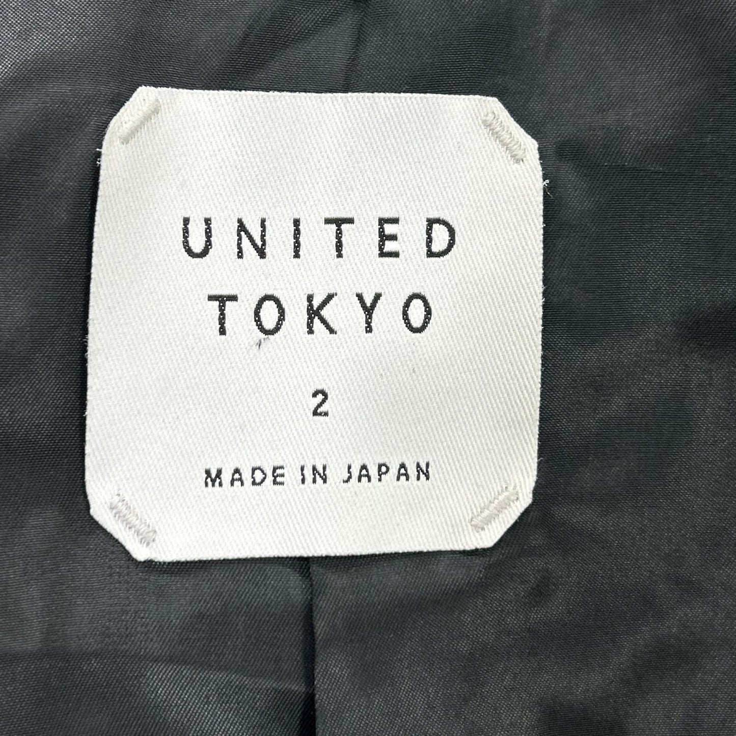 UNITED TOKYO 联合东京 133552001 黑色 羊皮革 单排扣夹克 2