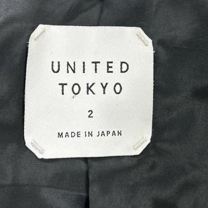 UNITED TOKYO 联合东京 133552001 黑色 羊皮革 单排扣夹克 2