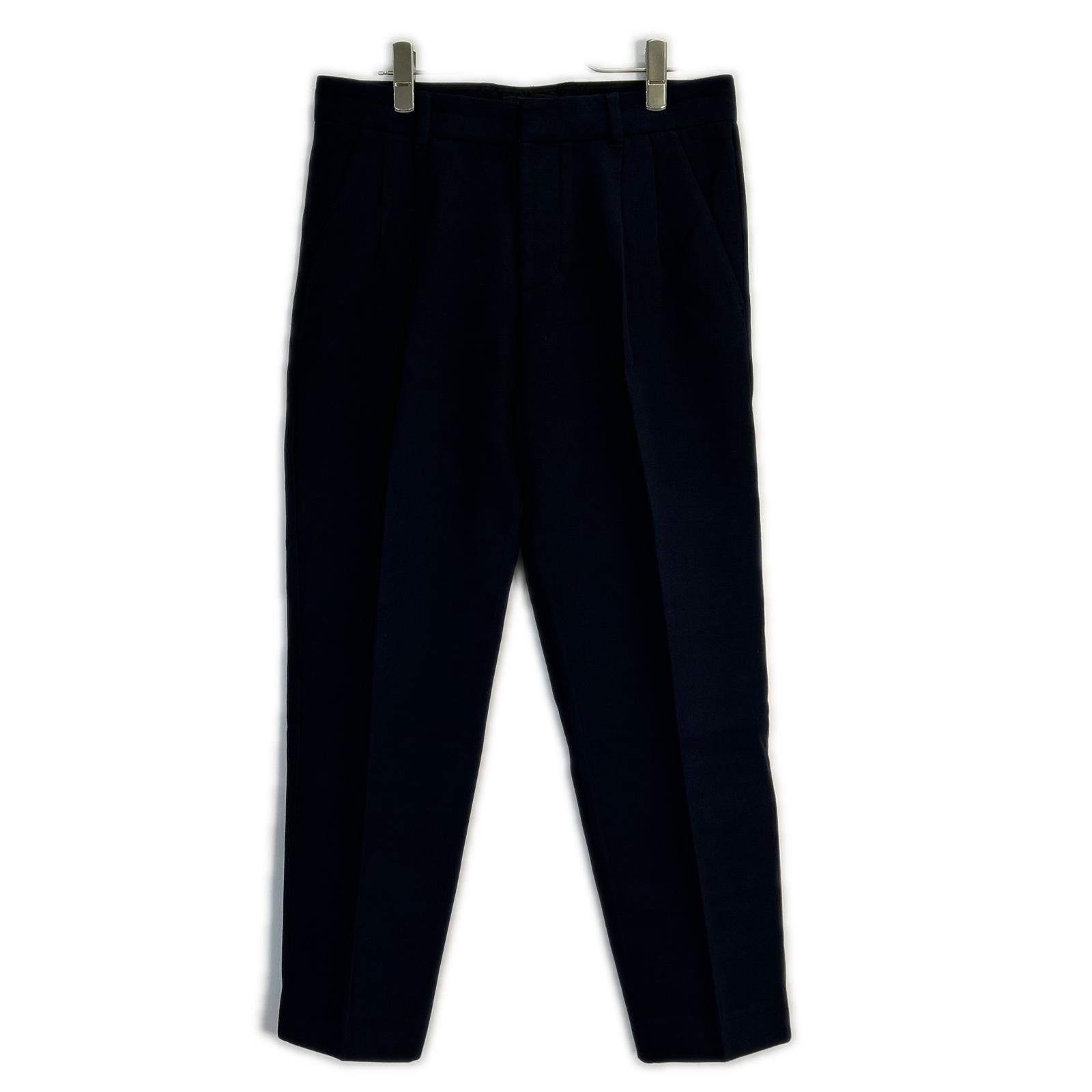 3.1 Phillip Lim 3.1 菲利普·林姆 海军蓝 打褶长裤 裤子 30