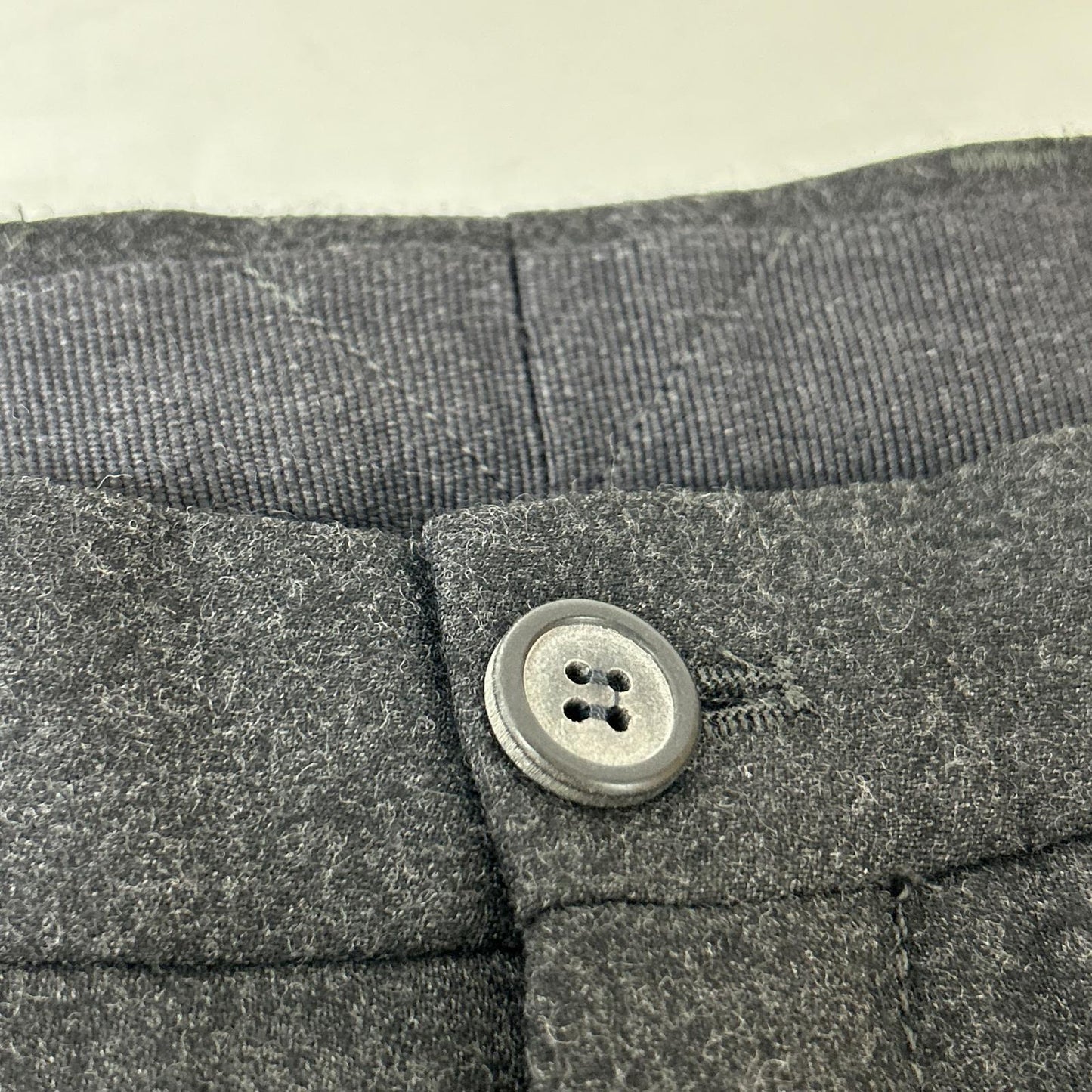 LANVIN Charcoal Gray Hem Zip Trousers Bottoms 46