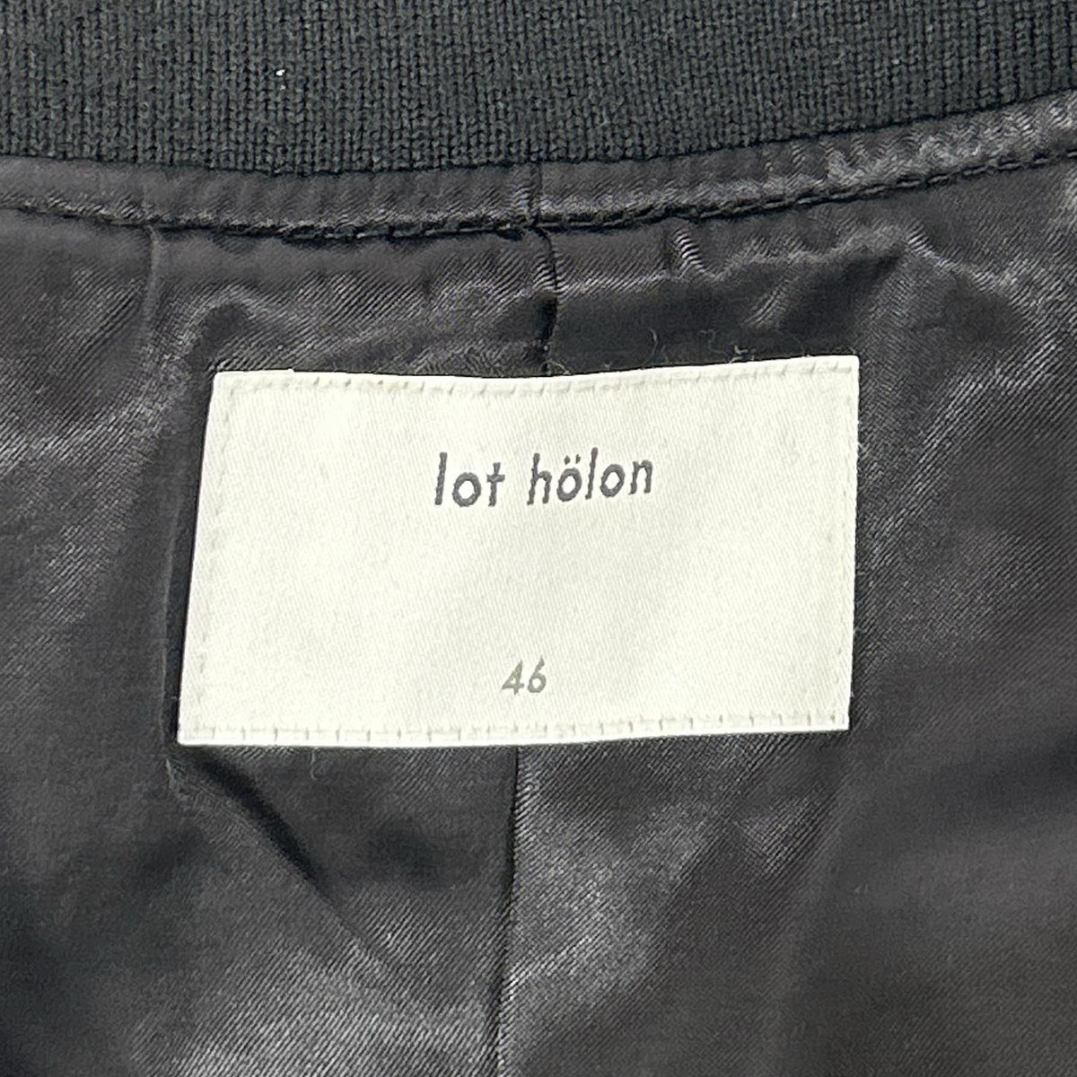 lot holon ロットホロン H34-207 ラムレザー キルティングブルゾン ジャケット