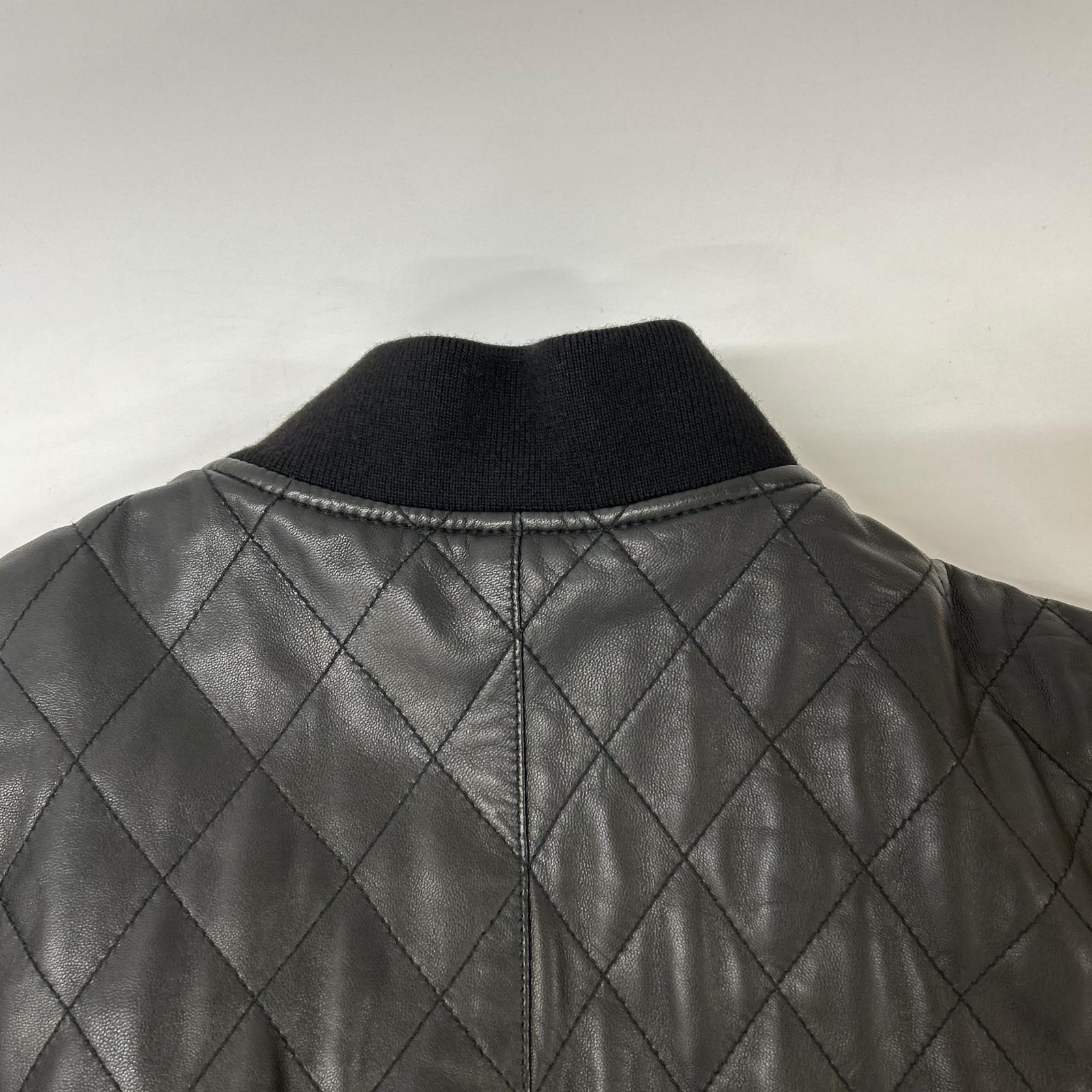 lot holon ロットホロン H34-207 ラムレザー キルティングブルゾン ジャケット