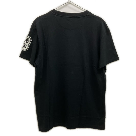 VALENTINO ヴァレンティノ PV3MG10Z3LF ブラック ロゴワッペン クルーネックTシャツ トップス