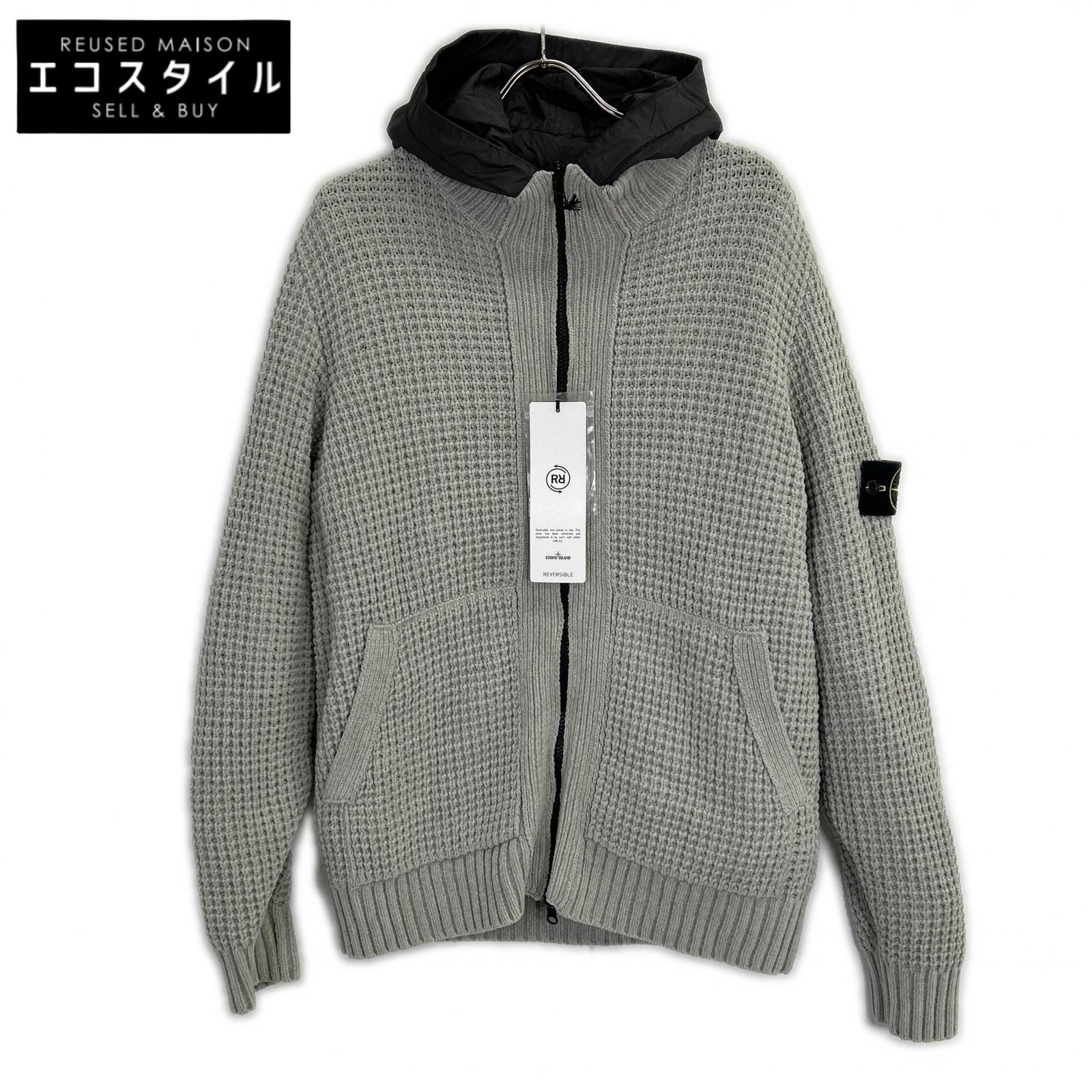 STONE ISLAND ストーンアイランド K1S155100008S00A5 Compass badge ﾘﾊﾞｰｼﾌﾞﾙｶｰﾃﾞｨｶﾞﾝ トップス L