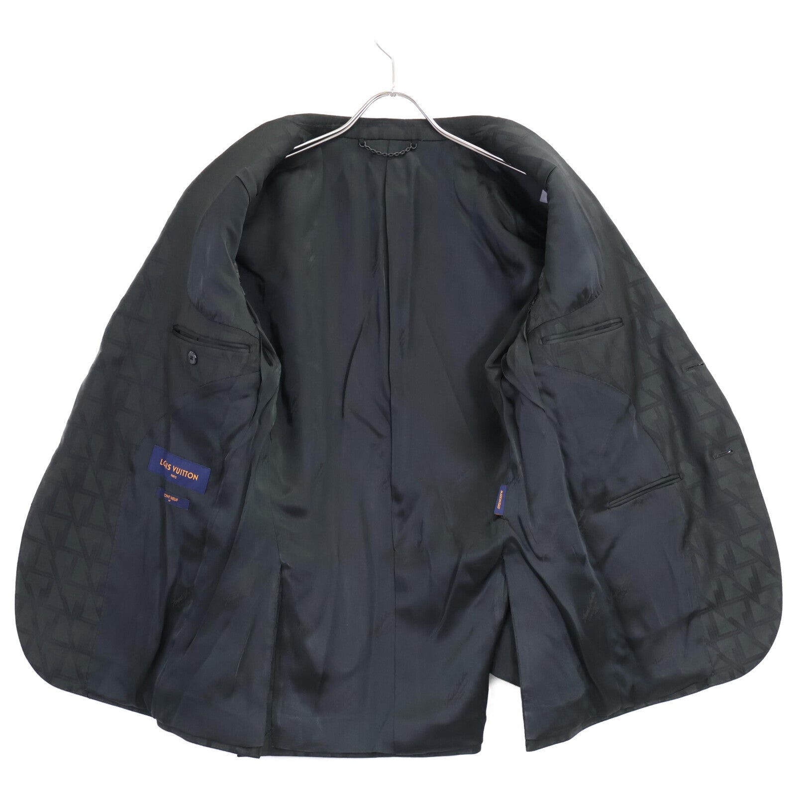 LOUIS VUITTON 路易威登 【国内正品/23年款】RM232F R54 HPFJ8E/HPFP8W Logo满印羊毛两粒扣单排西服套装