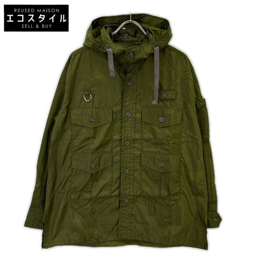 Engineered Garments エンジニアードガーメンツ カーキ ナイロン フィッシングオーバーシャツ ジャケット