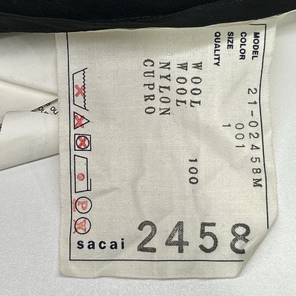 sacai サカイ 21-02458M レイヤードスーチング シャツ トップス