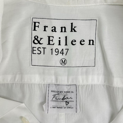 Frank&Eileen フランクアンドアイリーン 9920700035 フィンバー ポプリン ホワイト プレーンシャツ トップス