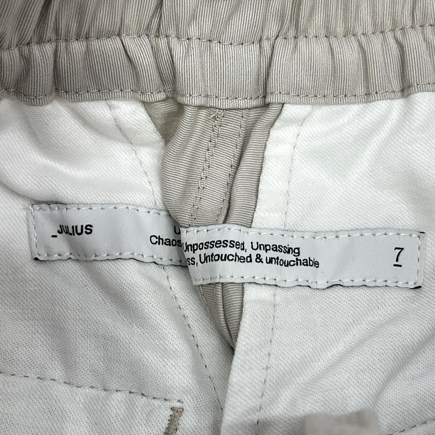 JULIUS ユリウス 807PAM2 ジップ パネル バギー パンツ ボトムス