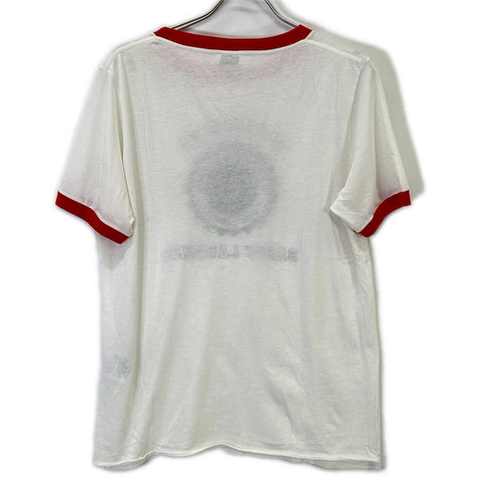 SAINT LAURENT PARIS サンローランパリ 464570 エディ期 ユニバーシティプリント リンガーTシャツ　17ss トップス