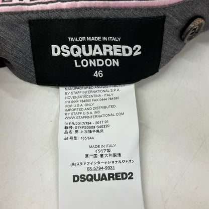 DSQUARED2 ディースクエアード 17年製 S74FS0009 ブラック 3ピーススーツ スーツ セットアップ