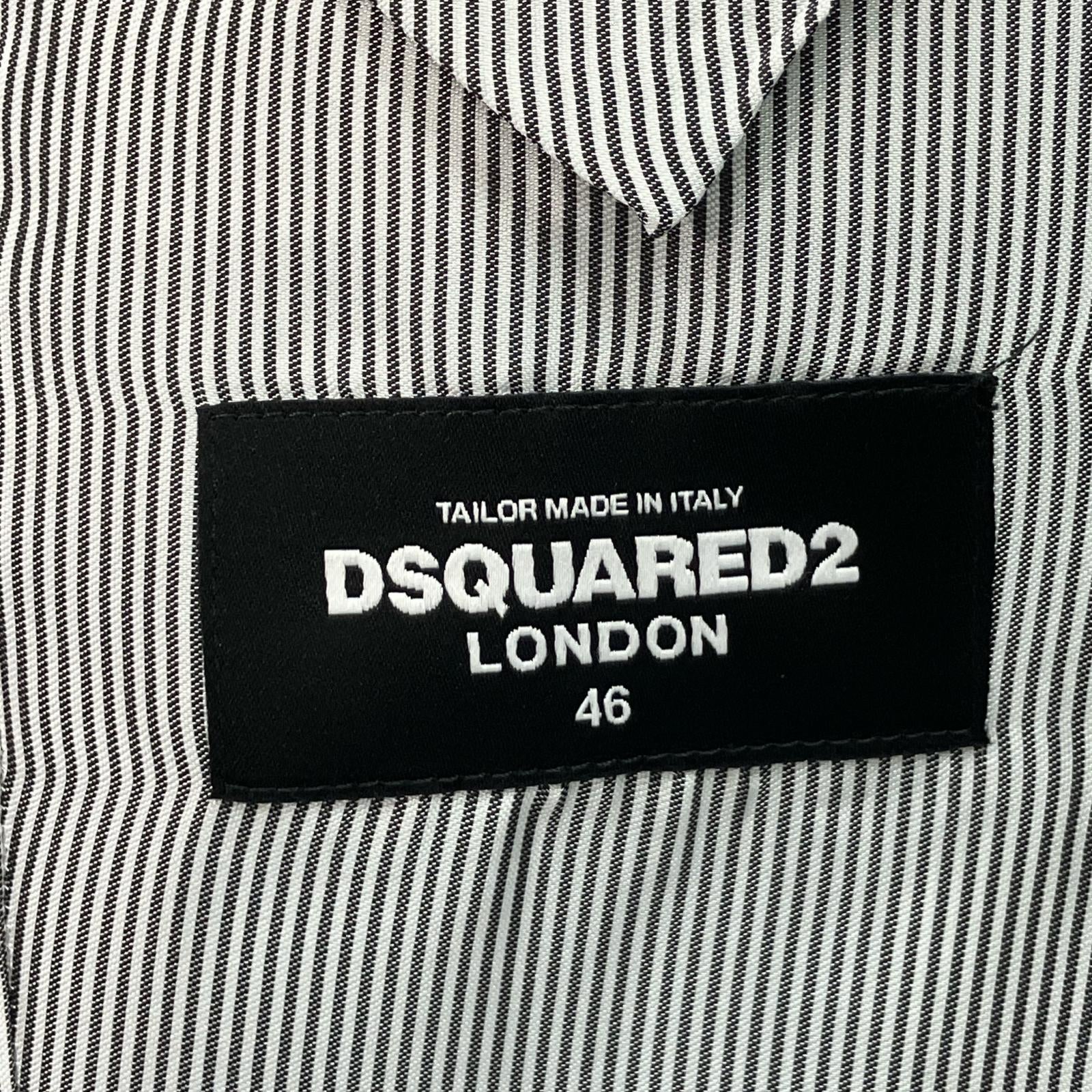 DSQUARED2 ディースクエアード 17年製 S74FS0009 ブラック 3ピーススーツ スーツ セットアップ