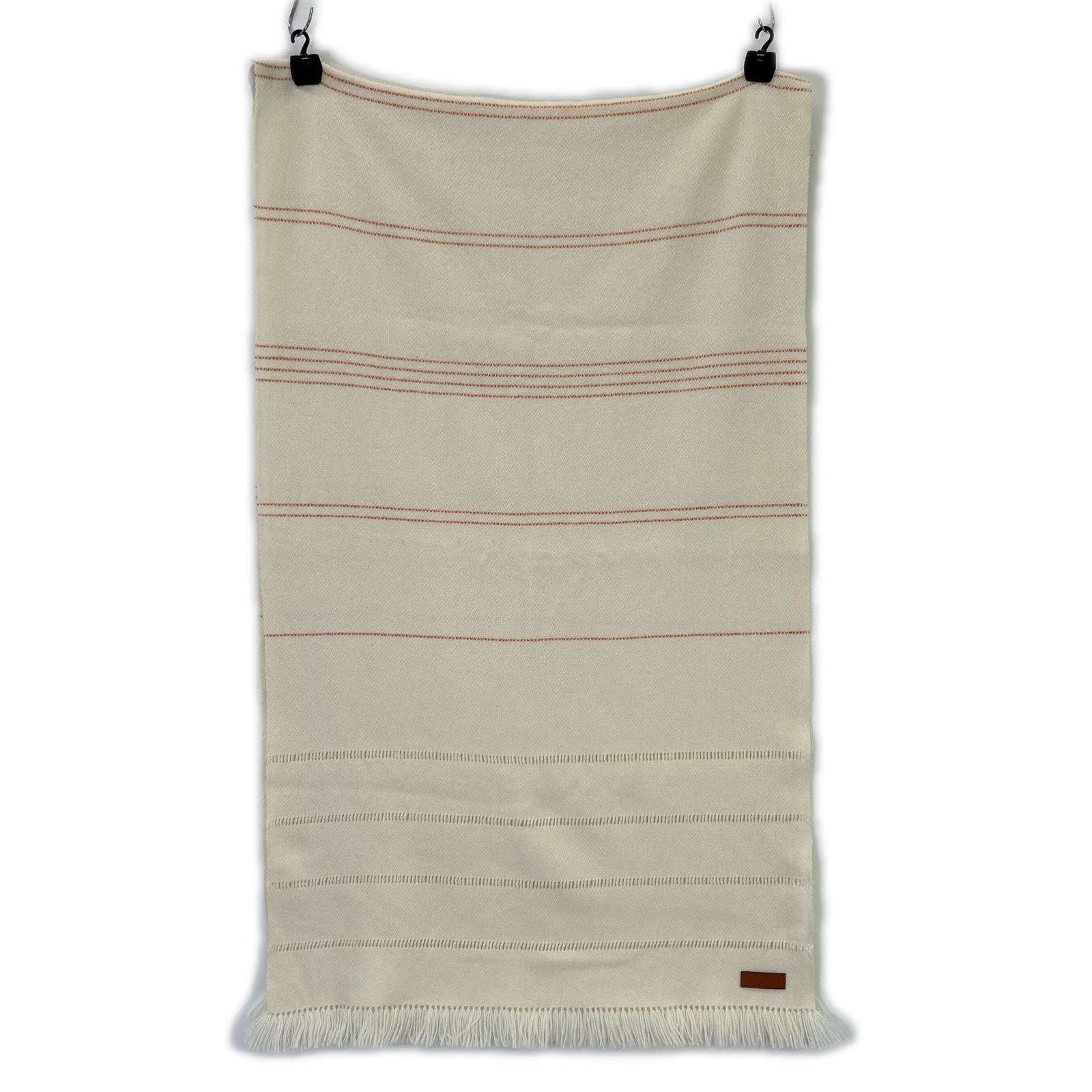 100% Cashmere Border Fringe Muffler Women's Muffler