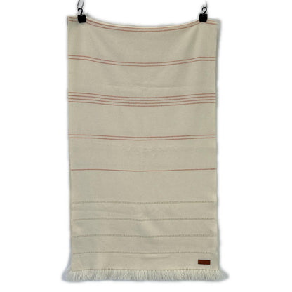 100% Cashmere Border Fringe Muffler Women's Muffler