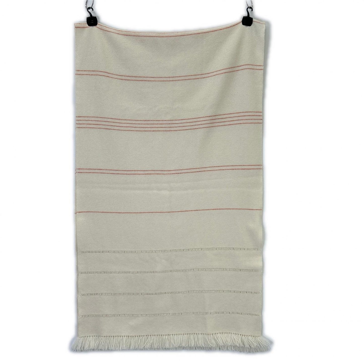 100% Cashmere Border Fringe Muffler Women's Muffler