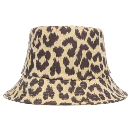 Christian Dior 克里斯汀·迪奥 【美品/国内正品】14LEO923I134 豹纹/Oblique 可逆戴渔夫帽