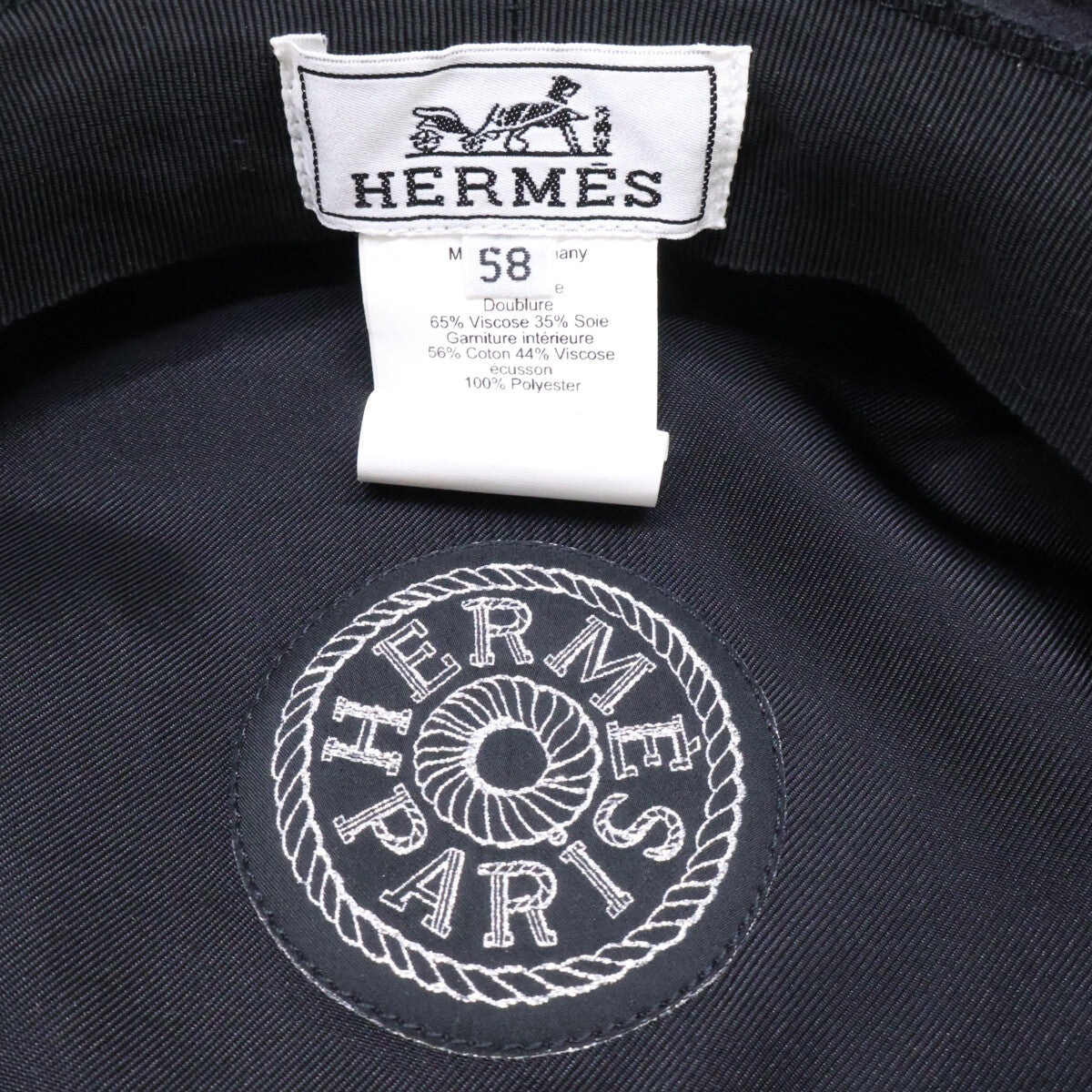 HERMES 爱马仕 Sellier 纽扣羊毛报童帽