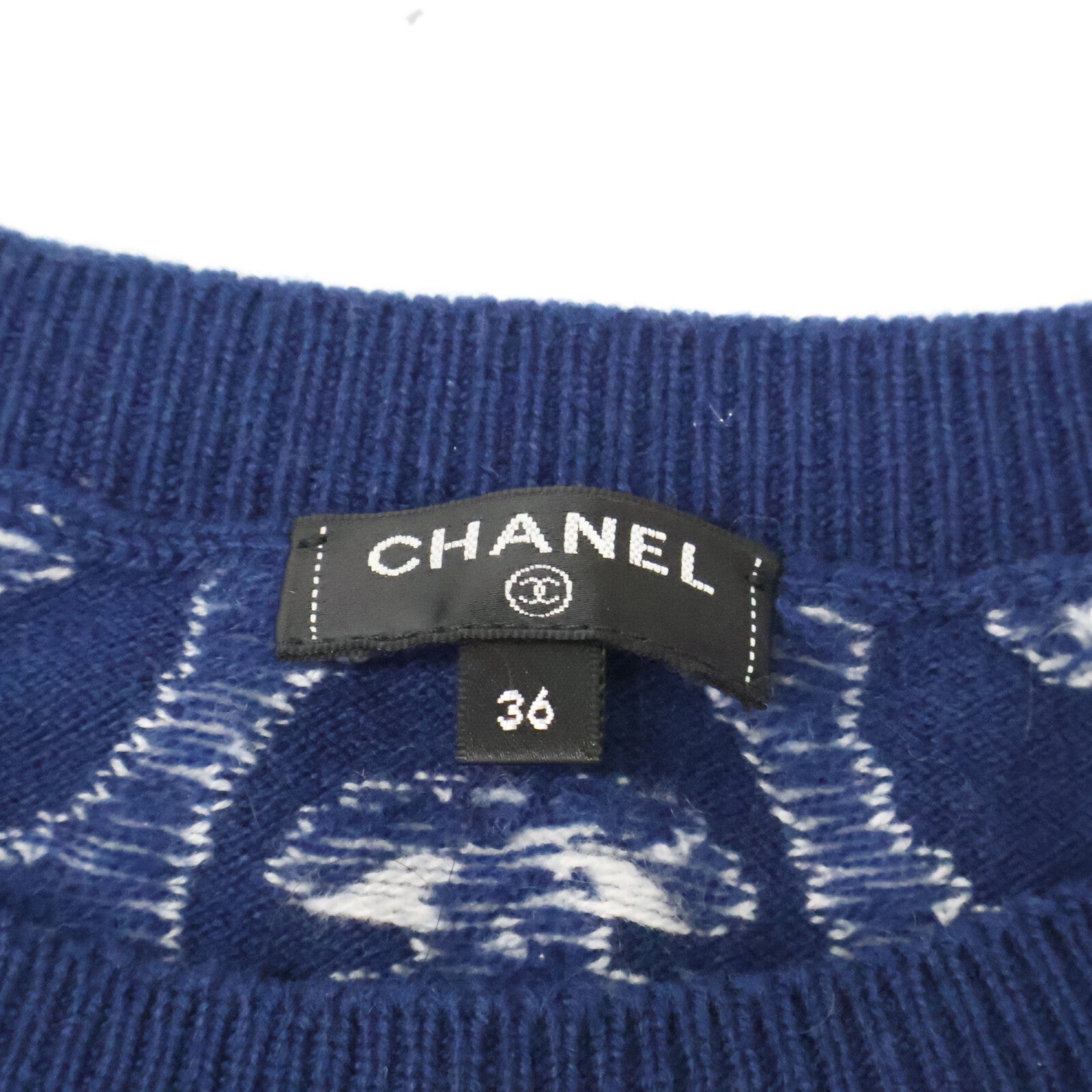 CHANEL 【Domestic regular product】21년 P70436K10043 All-over Coco Mark Button Knit Sweater Top