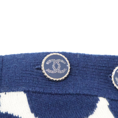 CHANEL 【Domestic regular product】21년 P70436K10043 All-over Coco Mark Button Knit Sweater Top