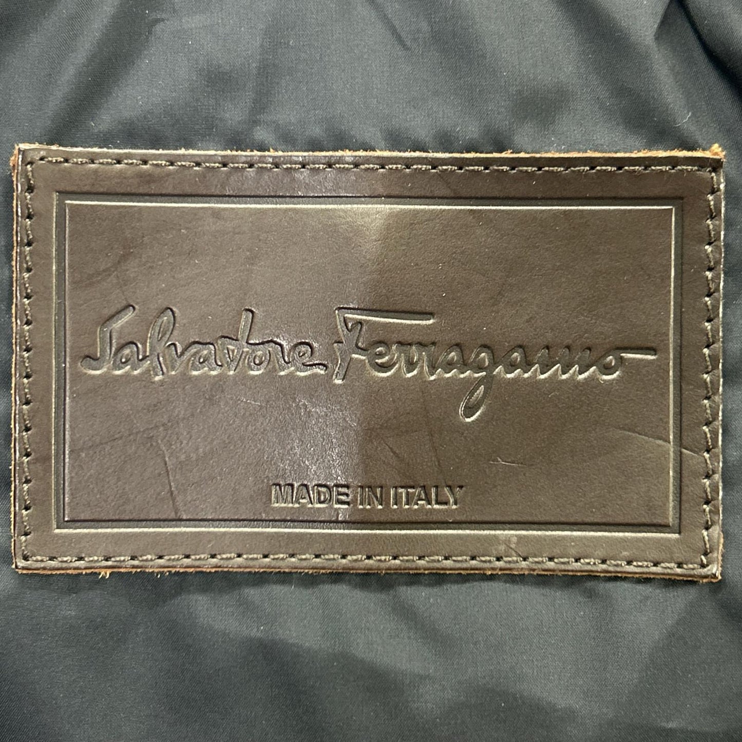Salvatore Ferragamo サルヴァトーレフェラガモ ネイビー インナーキルティングジレ付き ジャケット コート