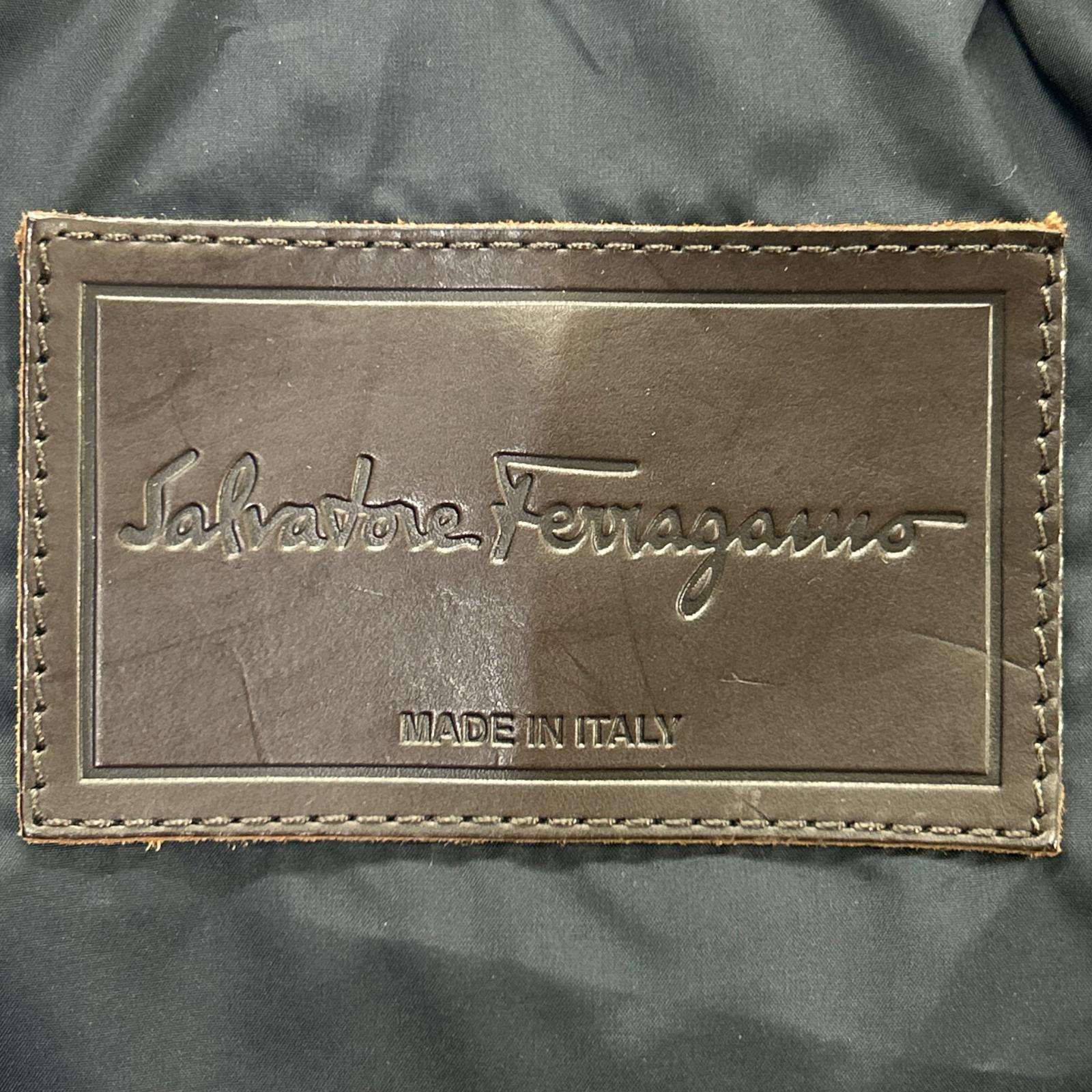 Salvatore Ferragamo サルヴァトーレフェラガモ ネイビー インナーキルティングジレ付き ジャケット コート