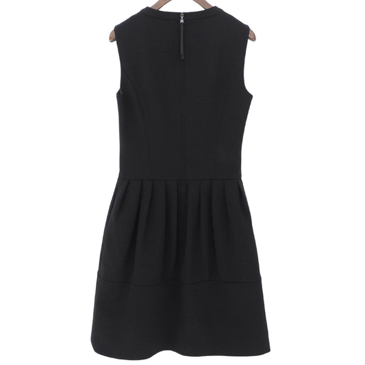 Tuck Cocoon Dress, Women's, Black, Size 38, Item 34096
