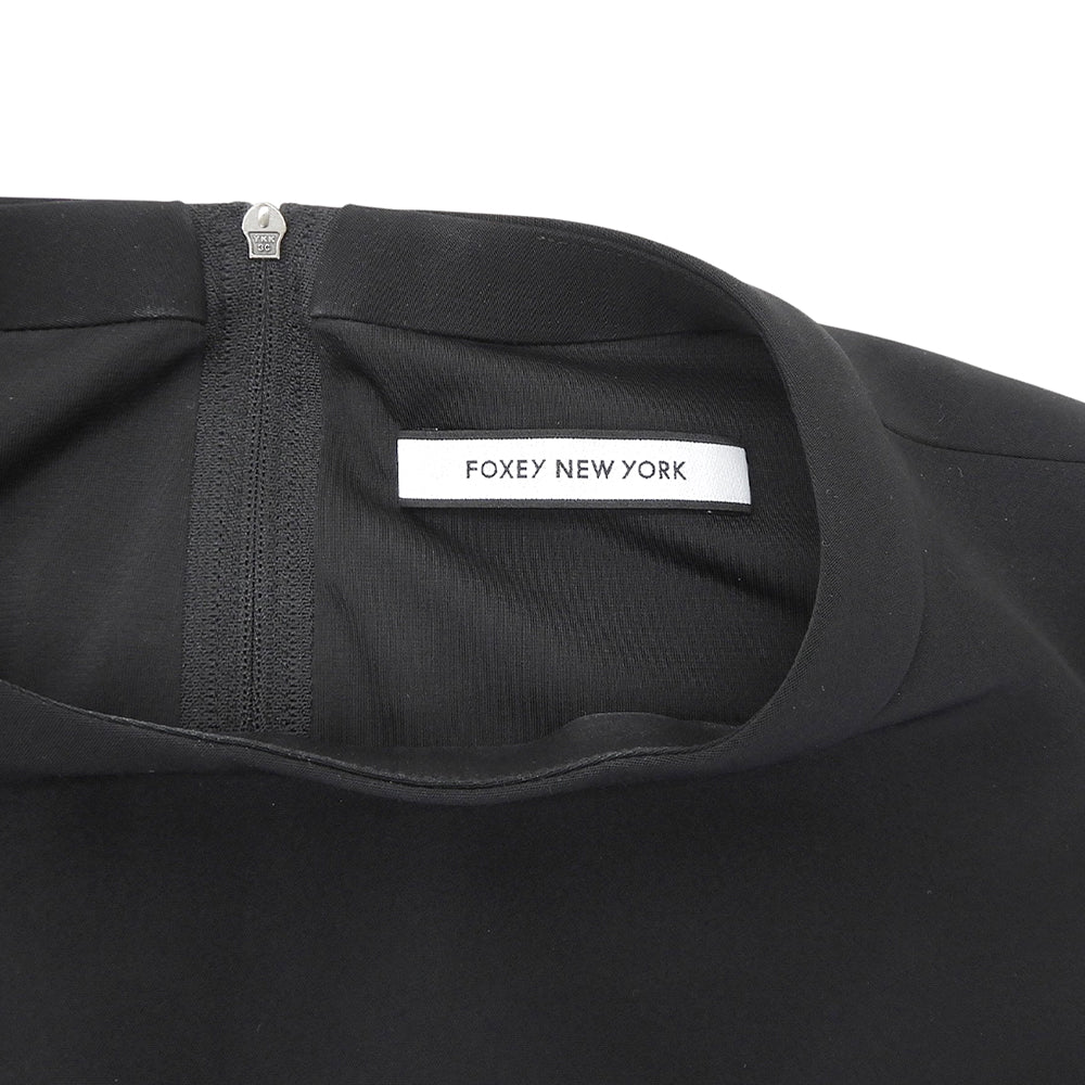 FOXEY NEW YORK フォクシーニューヨーク タックコクーンドレス ワンピース レディース ブラック 38 34096 ワンピース