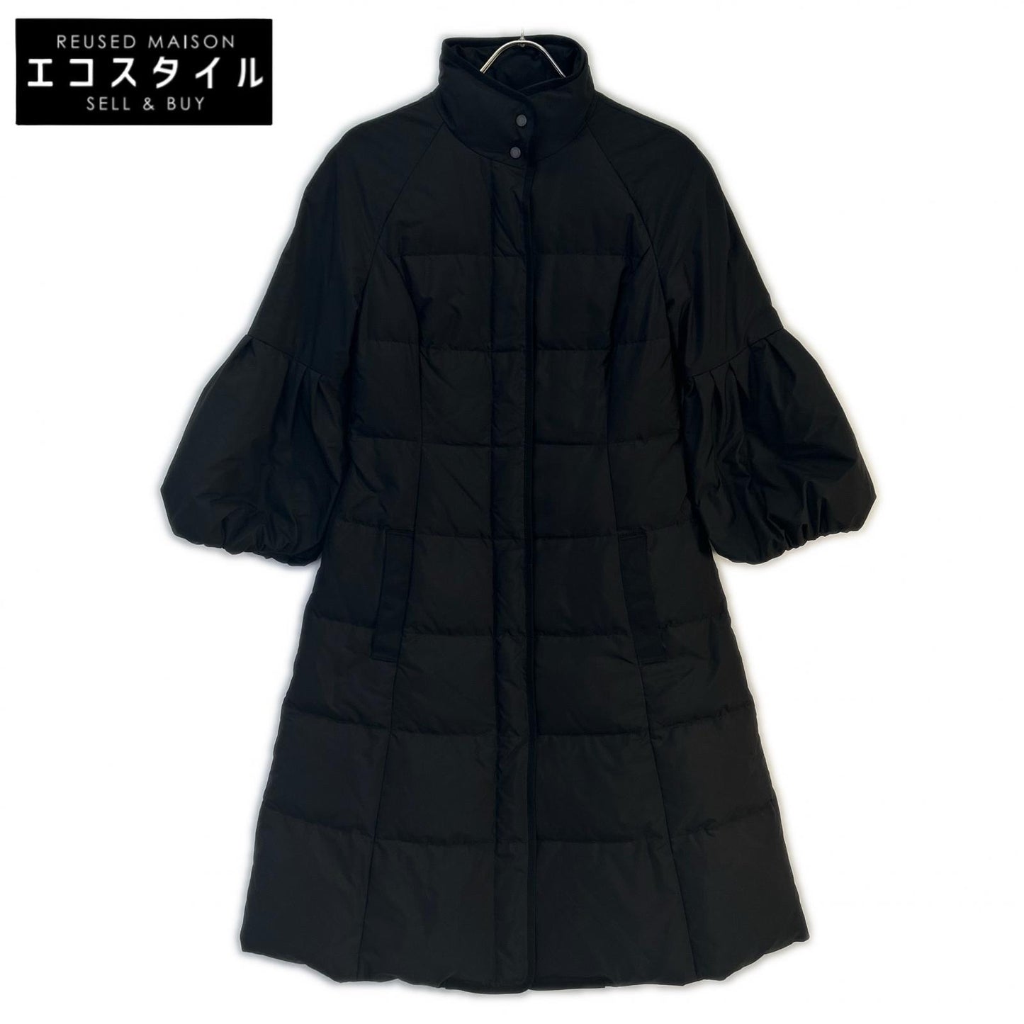 FOXEY NEW YORK フォクシーニューヨーク 35316 ブラック ベルスリーブダウンコート コート