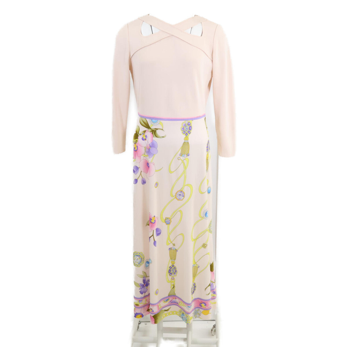 LEONARD 【Like new】0130003T Flower Panel Dress