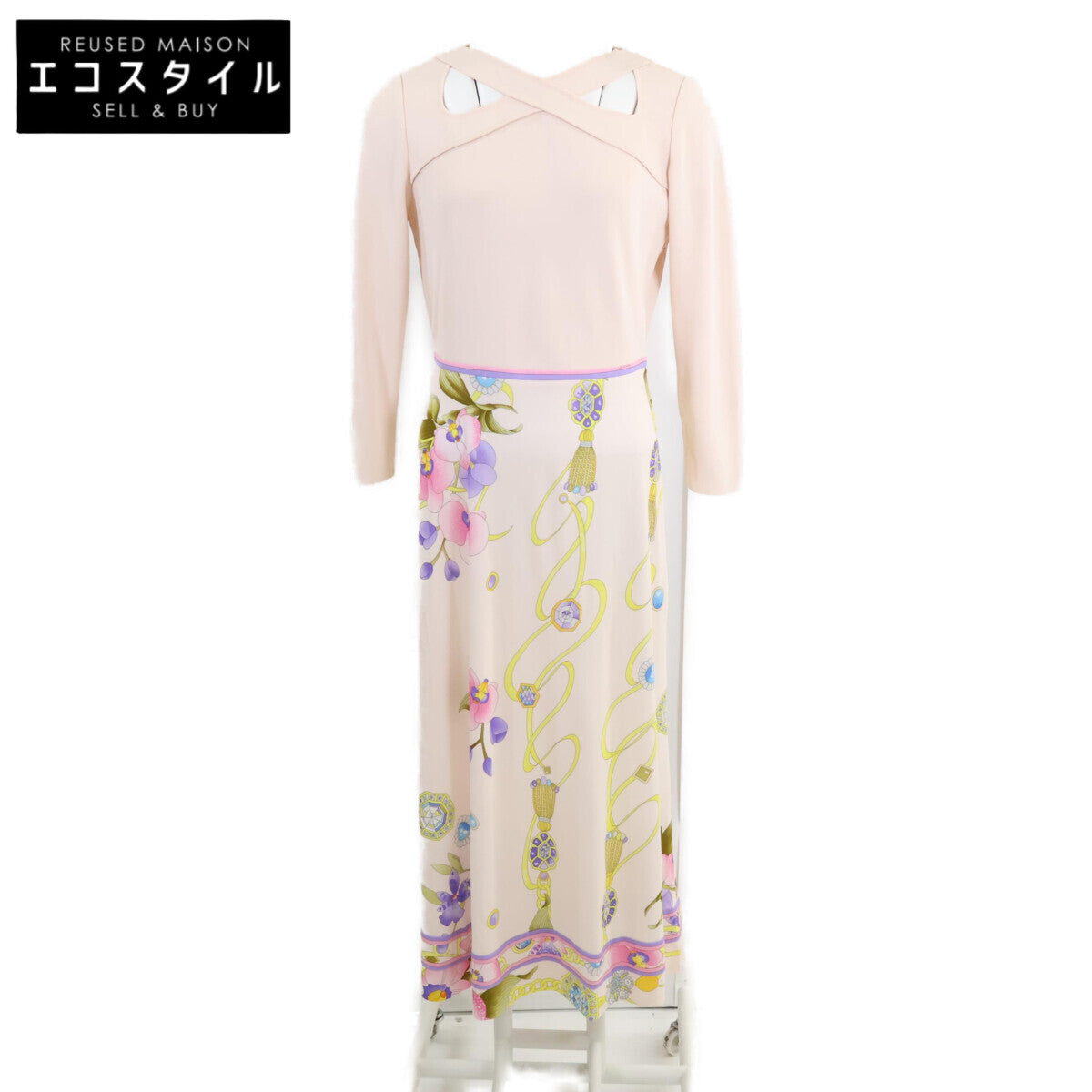 LEONARD 【Like new】0130003T Flower Panel Dress