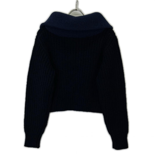 KAPITAL キャピタル K2410KN111 ネイビー 3G ウール 畔編み ZIP UP プルオーバー トップス