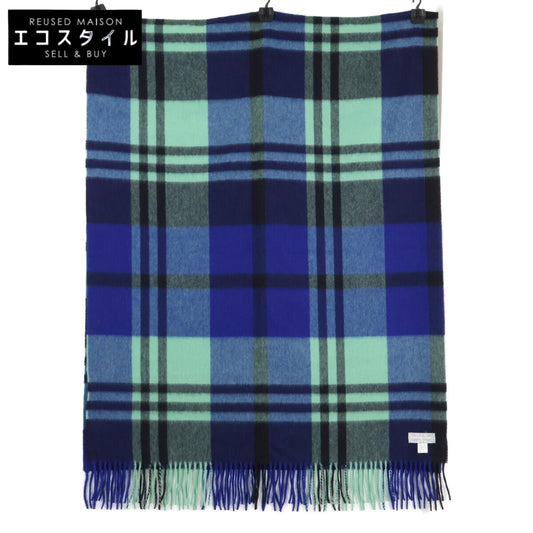 【Beautiful Condition】CPG60221 Primary Black Watch Cashmere Stole Women's