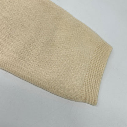 Cruciani JD2102 Beige Cashmere High-Gauge High-Neck Knit Top