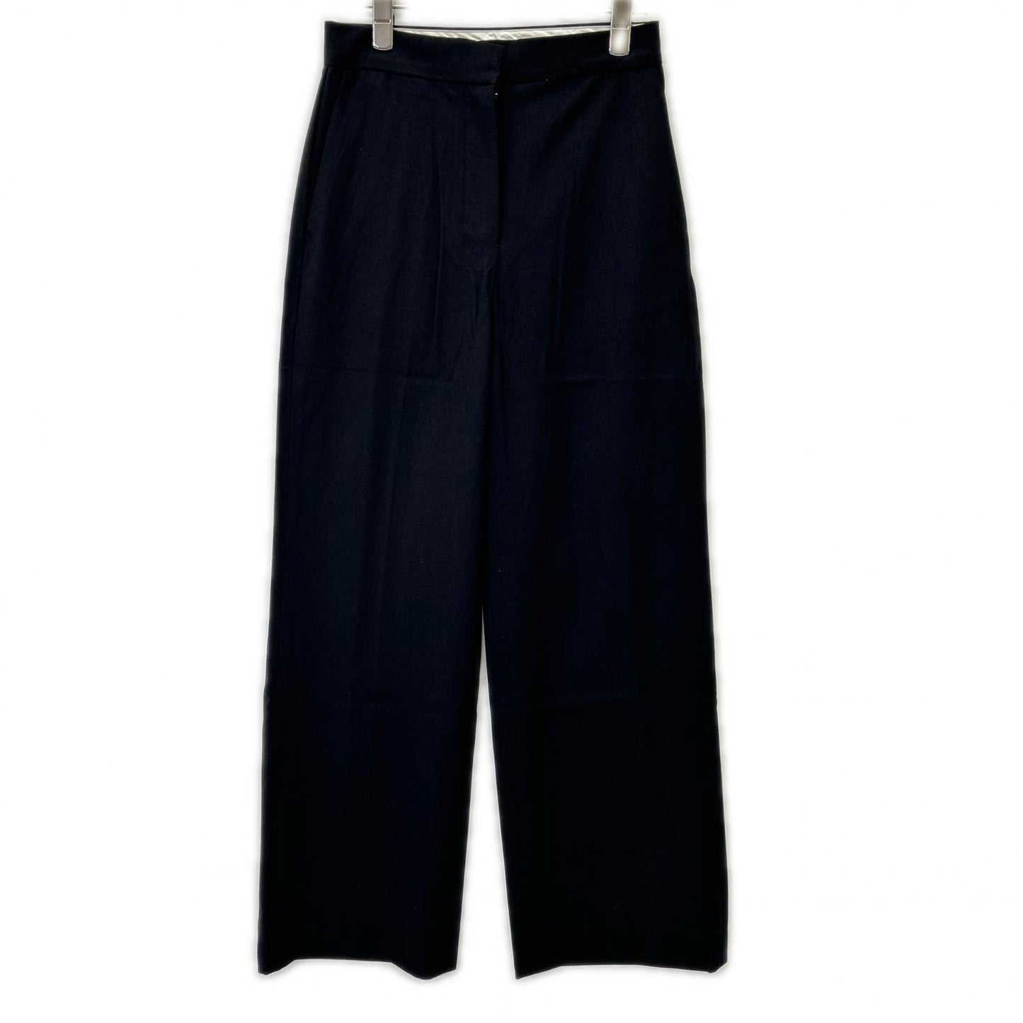 THE ROW ザ ロウ 7240 W2507 delton pant ワイドトラウザー ブラック ボトムス