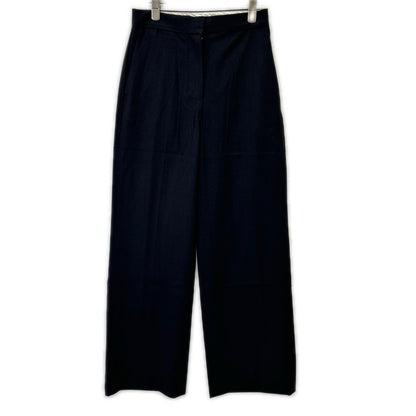 THE ROW ザ ロウ 7240 W2507 delton pant ワイドトラウザー ブラック ボトムス