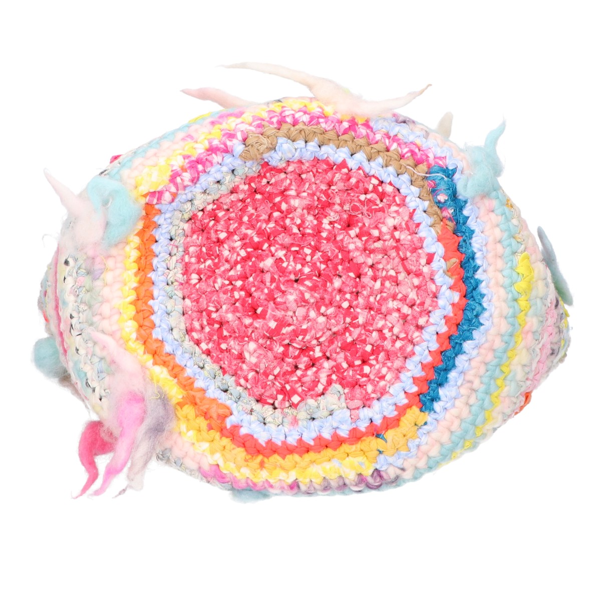Bud. バド 【美品】INSIDE OUT STITCHES JUMBO リバーシブル ハンドニットバッグ ハンドバッグ
