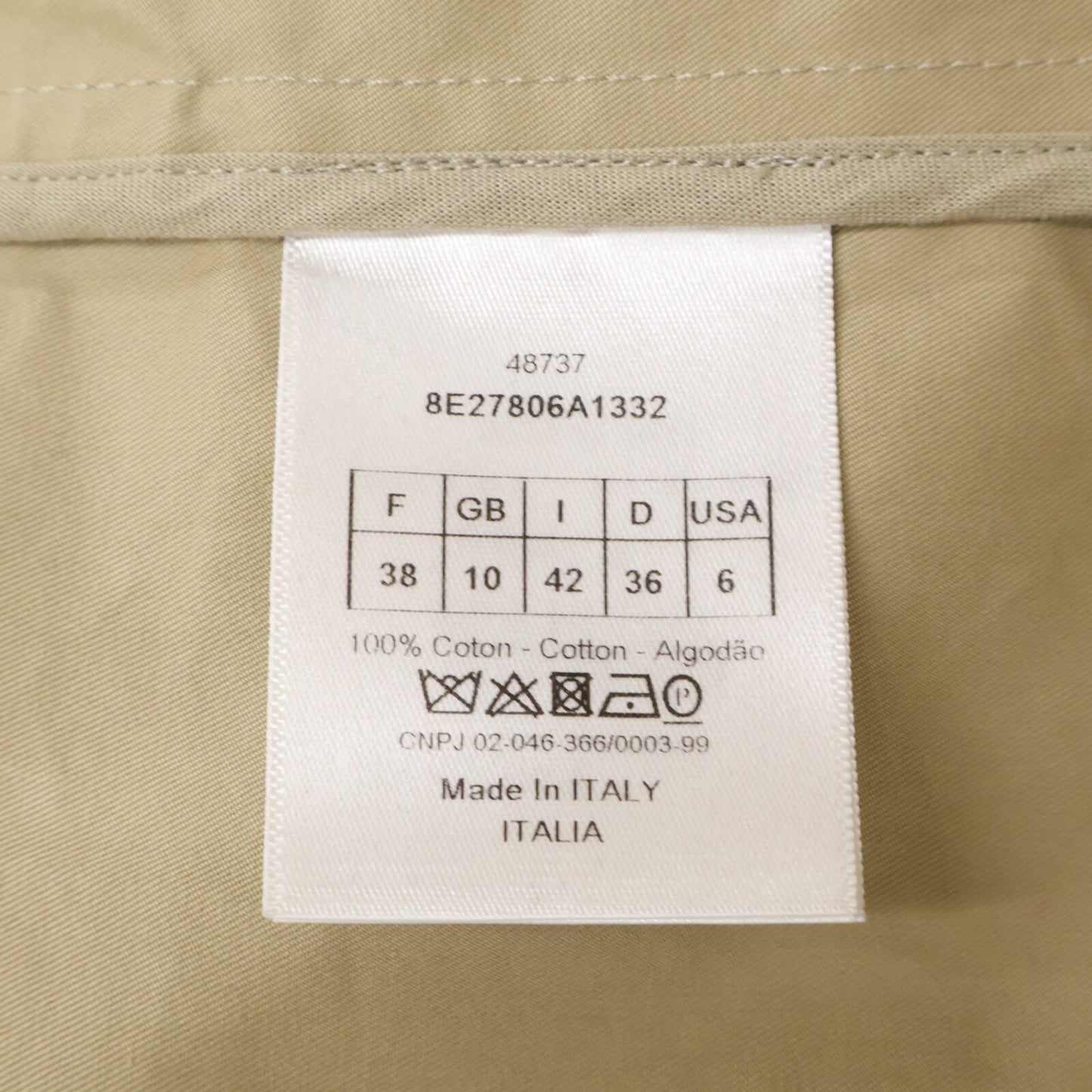 Christian Dior クリスチャンディオール 【国内正規】8E27806A1332 BEE刺繍 トレンチ コート