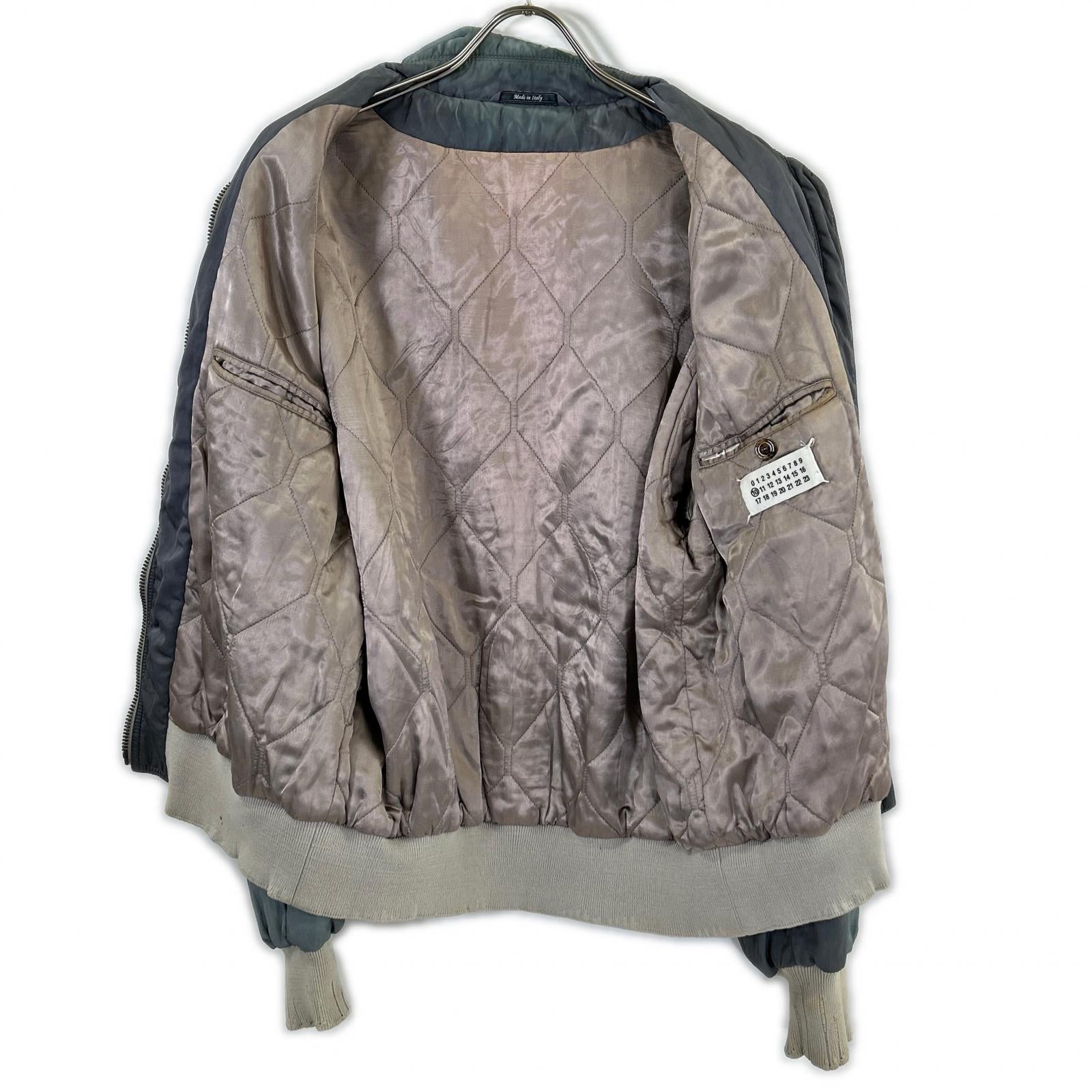 Maison Margiela Maison Margiela 13SS 10 [Domestic Genuine] 30AM024336564 Vintage Finish Bomber Jacket Jacket