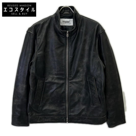 broader ブローダー BRD-032 BRD ベーシック レザー ジャケット ヴィンテージブラック ジャケット