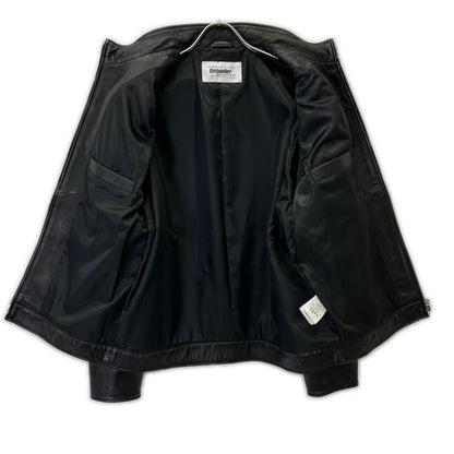 broader ブローダー BRD-032 BRD ベーシック レザー ジャケット ヴィンテージブラック ジャケット
