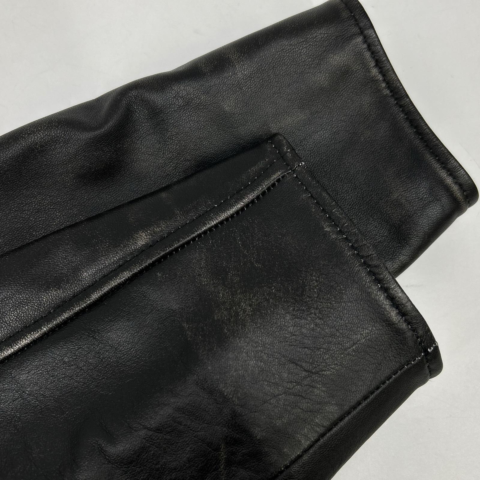 broader ブローダー BRD-032 BRD ベーシック レザー ジャケット ヴィンテージブラック ジャケット