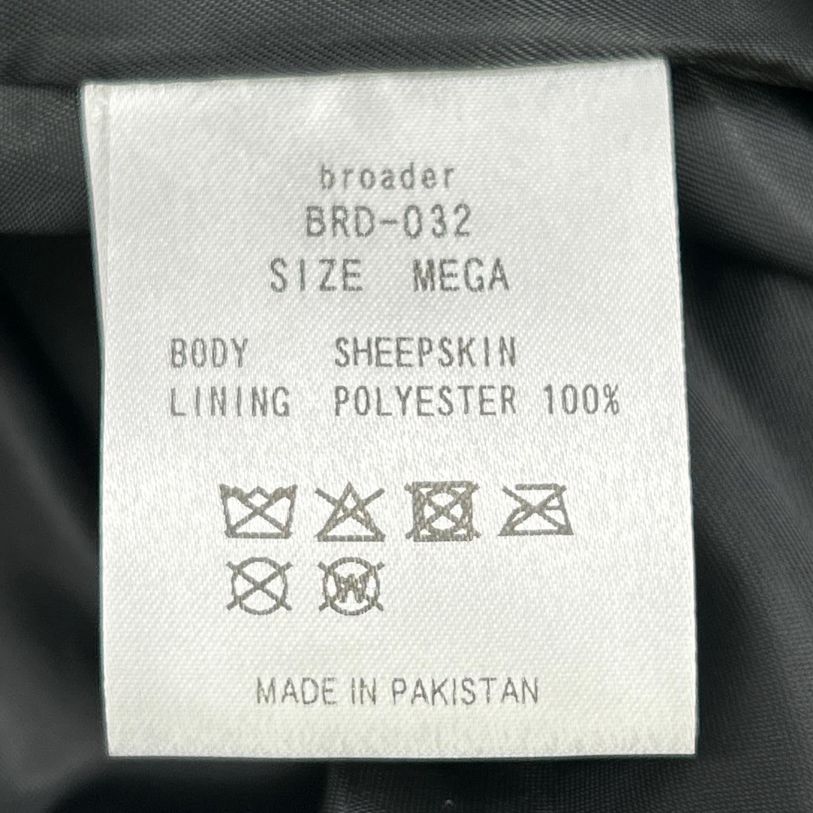 broader ブローダー BRD-032 BRD ベーシック レザー ジャケット ヴィンテージブラック ジャケット