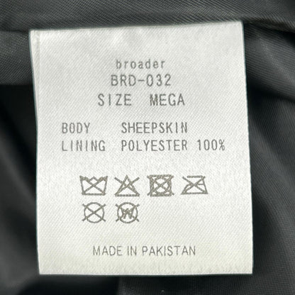 broader ブローダー BRD-032 BRD ベーシック レザー ジャケット ヴィンテージブラック ジャケット