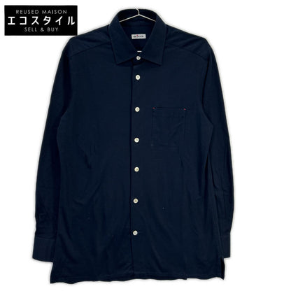 Kiton キートン UMCNERK06R49 ネラーノ コットンジャージー ネイビーシャツ トップス