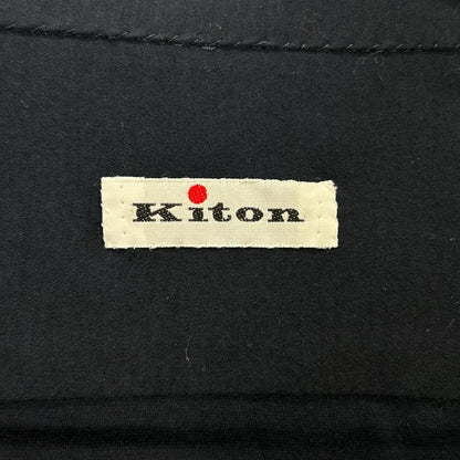 Kiton キートン UMCNERK06R49 ネラーノ コットンジャージー ネイビーシャツ トップス