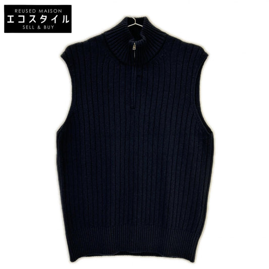 ML00006UR NAVY HALF-ZIP KNIT VEST Vest 46 Men's