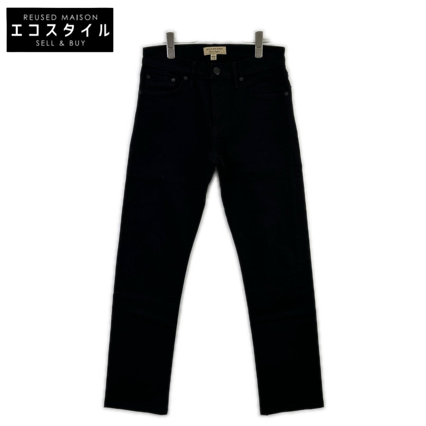 BURBERRY バーバリー 4003464 ストレート ブラックデニム ボトムス