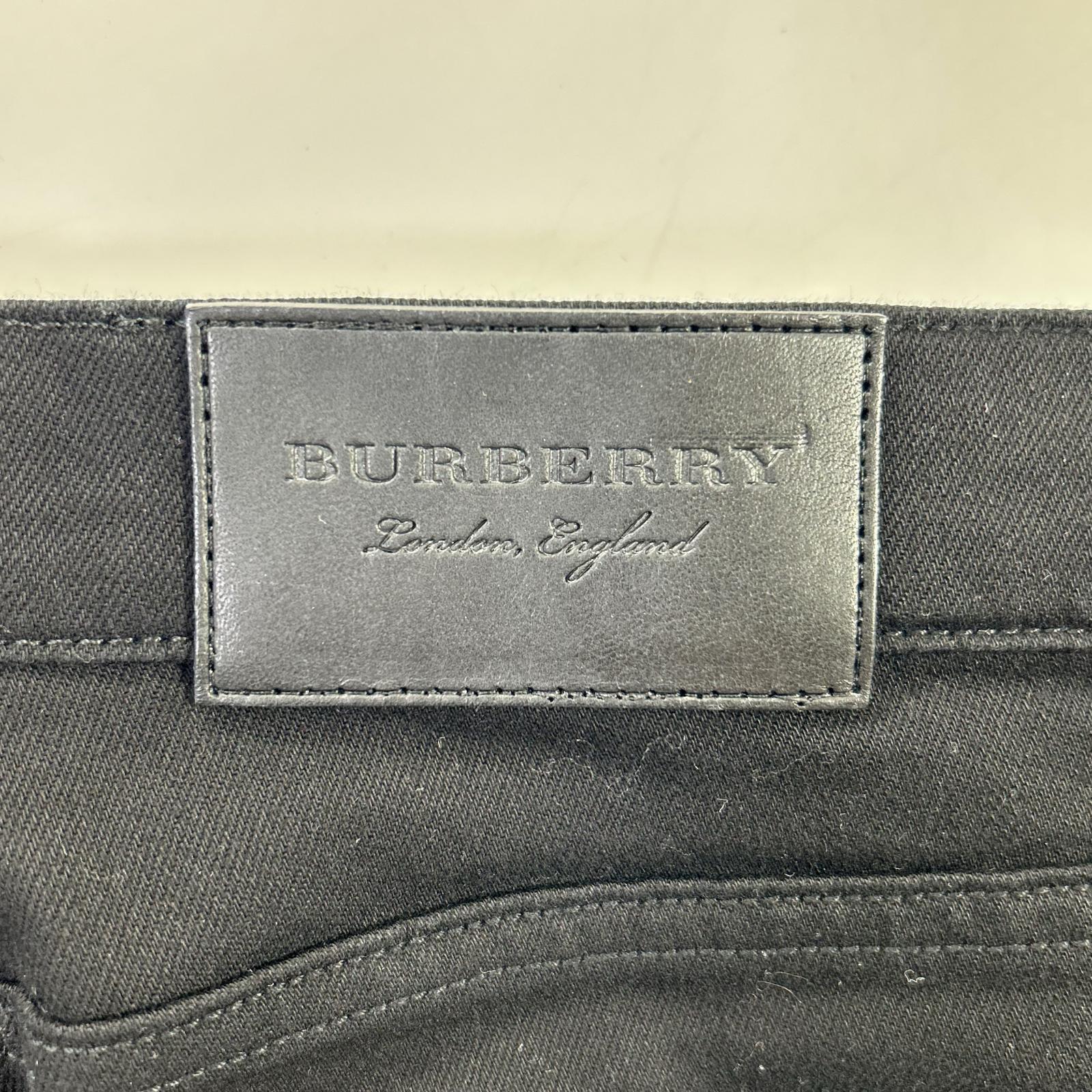 BURBERRY バーバリー 4003464 ストレート ブラックデニム ボトムス
