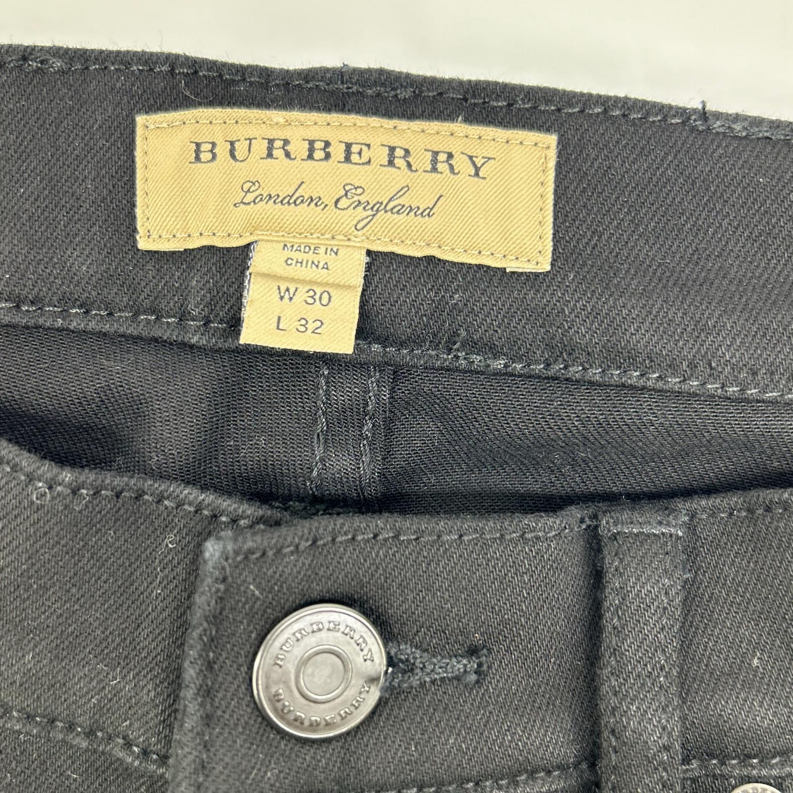 BURBERRY バーバリー 4003464 ストレート ブラックデニム ボトムス